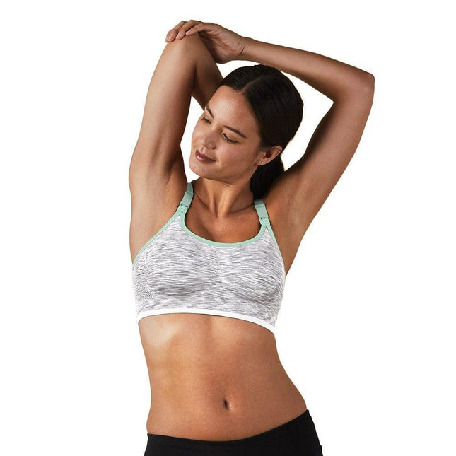 Bravado Seamless Rhythm Nursing Bra White Grey Spacedye L-1973194100052201473
