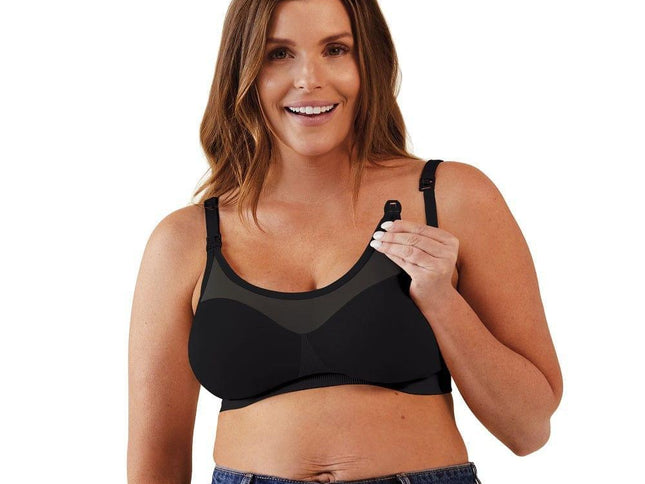 Bravado Silk Seamless Sheer Nursing Bra Black S-1973194099523719170