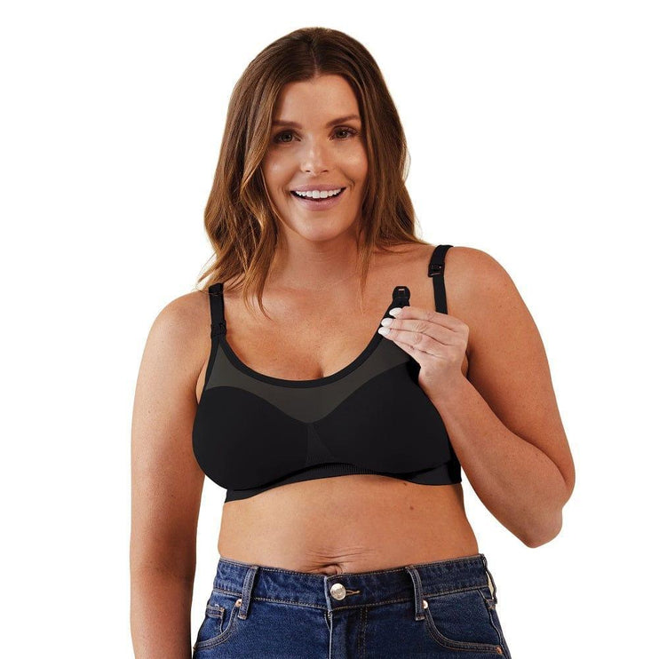 Bravado Silk Seamless Sheer Nursing Bra Black S-1973194099523719170