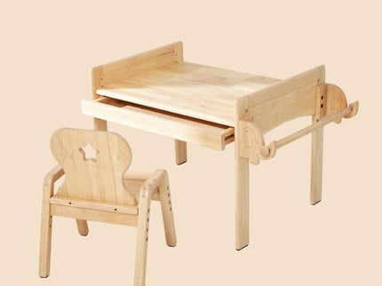 Bunny Tickles Primary Adjustable Table and Chair Set Car-1875027381845102598