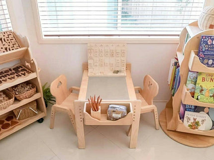 Bunny Tickles Primary Adjustable Table and Chair Set Star-1875027382147092480