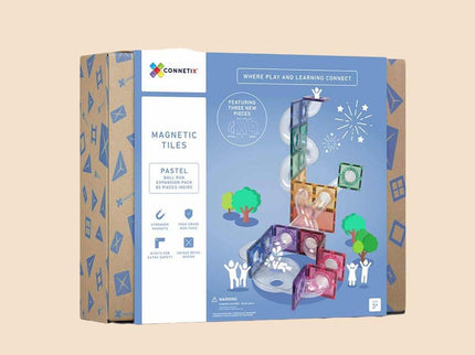 Connetix Tiles 80 pc Pastel Ball Run Expansion Pack-1875027520542347271