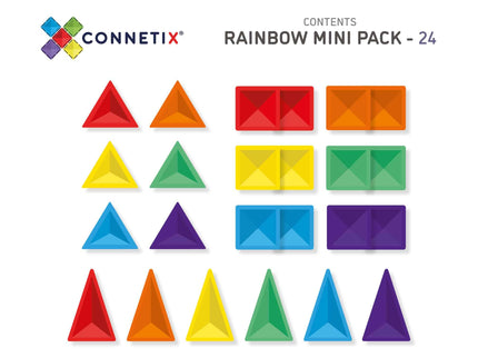Connetix Tiles Rainbow Mini Pack 24 pc-1875027457279660033