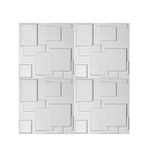 12Pcs 3D Wall Panels 50x50cm DIY Waterproof-1910113315401633792