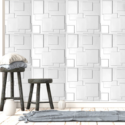 12Pcs 3D Wall Panels 50x50cm DIY Waterproof-1975420500423348231