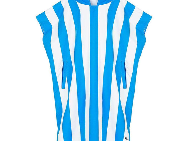 Dock & Bay Adult Poncho Hooded Towel | Cabana Collection | Bondi Blue S-1973193417328562177