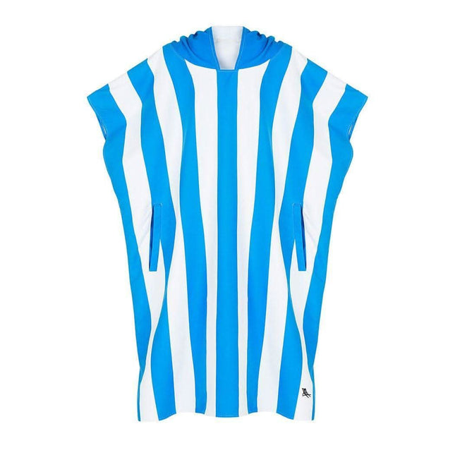 Dock & Bay Adult Poncho Hooded Towel | Cabana Collection | Bondi Blue S-1954802357166542849