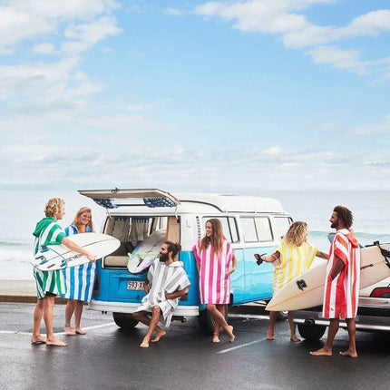 Dock & Bay Adult Poncho Hooded Towel | Cabana Collection | Bondi Blue S-1954802357166542853