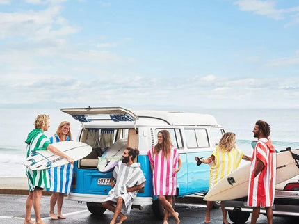 Dock & Bay Adult Poncho Hooded Towel | Cabana Collection | Bondi Blue M-1875027425033850885