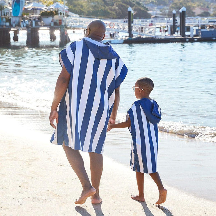 Dock & Bay Adult Poncho Hooded Towel | Cabana Collection | Whitsunday Blue S-1973193417714438145