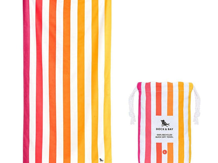 Dock & Bay Beach Towel Cabana Collection L | Quick Dry | Peach Sunrise-1875027436832428032