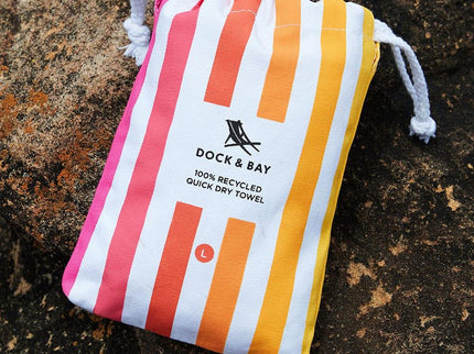 Dock & Bay Beach Towel Cabana Collection L | Quick Dry | Peach Sunrise-1875027436832428033