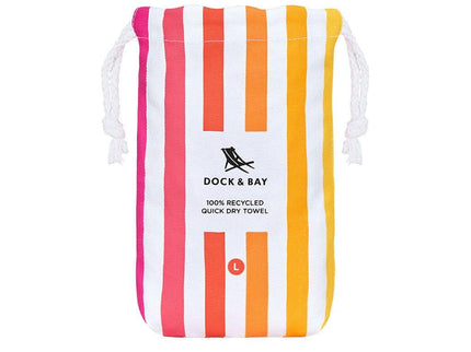 Dock & Bay Beach Towel Cabana Collection L | Quick Dry | Peach Sunrise-1875027436832428038