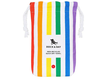 Dock & Bay Beach Towel Cabana Collection L | Quick Dry | Rainbow Skies-1875027436979228676
