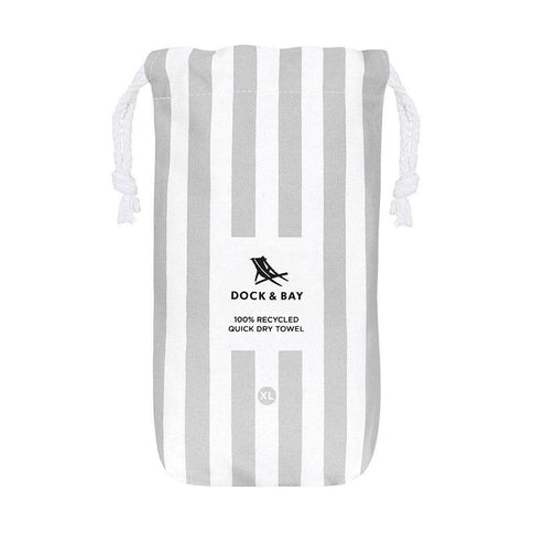 Dock & Bay Beach Towel Cabana Collection XL | Quick Dry | Goa Grey-1875027436102619138