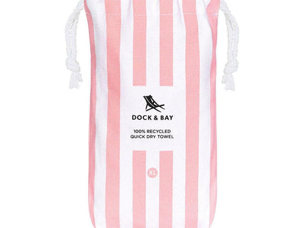 Dock & Bay Beach Towel Cabana Collection XL | Quick Dry | Malibu Pink-1875027436249419779