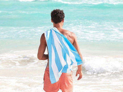 Dock & Bay Beach Towel Cabana Collection XL | Quick Dry | Tulum Blue-1875027435968401409