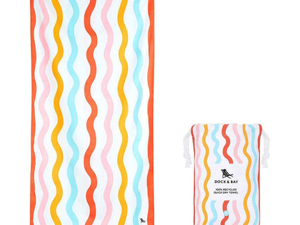 Dock & Bay KIDS Beach Towel | Quick Dry | Squiggly-1875027461239083008