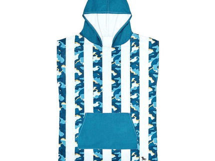 Dock & Bay KIDS Poncho Hooded Towel - Cool Camo XS (2-4yrs)-1875027438862471174