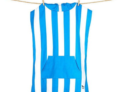 Dock & Bay KIDS Poncho Hooded Towel -Mini Cabana Collection-Bondi Blue XS (2-4yrs)-1875027437990055939