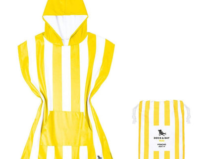Dock & Bay KIDS Poncho Hooded Towel -Mini Cabana Collection-Boracay Yellow XS (2-4yrs)-1875027438413680640