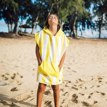 Dock & Bay KIDS Poncho Hooded Towel -Mini Cabana Collection-Boracay Yellow XS (2-4yrs)-1973193419333439490