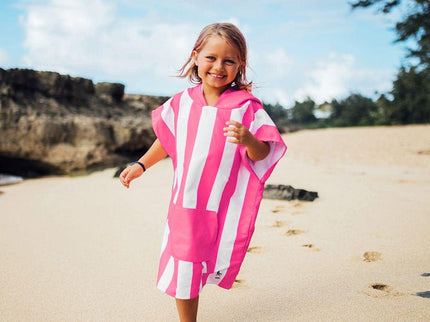 Dock & Bay KIDS Poncho Hooded Towel -Mini Cabana Collection-Phi Phi Pink S (4-7yrs)-1875027438132662272