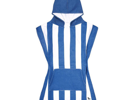 Dock & Bay KIDS Poncho Hooded Towel -Mini Cabana Collection-Whitsunday Blue XS (2-4yrs)-1875027438275268613
