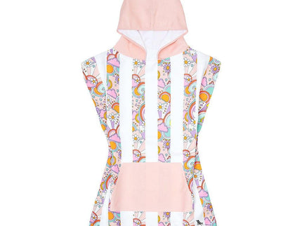 Dock & Bay KIDS Poncho Hooded Towel - Pink Power XS (2-4yrs)-1875027439005077508