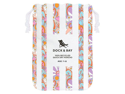 Dock & Bay KIDS Poncho Hooded Towel - Pink Power XS (2-4yrs)-1875027439005077510
