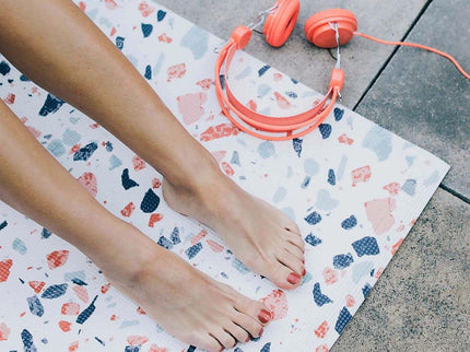 DOIY Yoga Mat - Terrazzo White-1864183502237470721