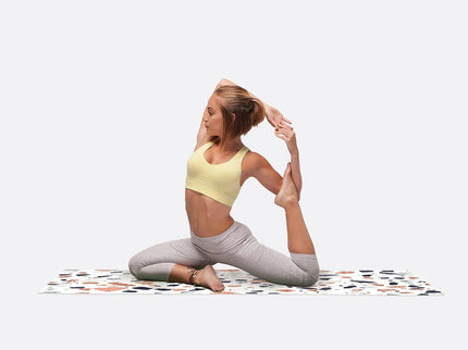 DOIY Yoga Mat - Terrazzo White-1864183502237470726