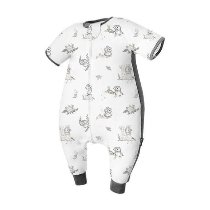 Domiamia Bamboo Short Sleeve Sleep Sack with Feet - 0.6 Tog-1954803092339953665