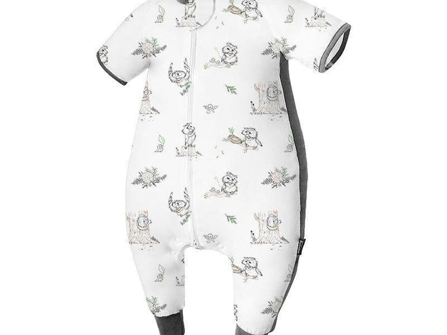 Domiamia Bamboo Short Sleeve Sleep Sack with Feet - 0.6 Tog-1973194204368736257