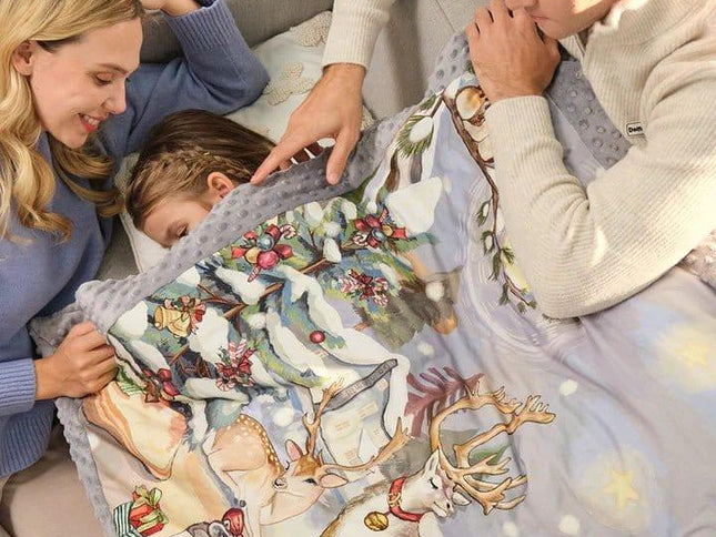 Domimia Thick Padded Minky Dot Cotton Kids Blanket 2.5tog-Limited Edition-1973194203743784961