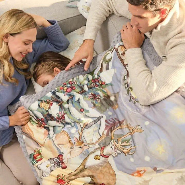 Domimia Thick Padded Minky Dot Cotton Kids Blanket 2.5tog-Limited Edition-1954803091811471361