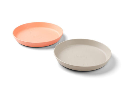 Done by Deer Kiddish Raffi Plate 2 Pack-Sand & Coral-1875027479090040837