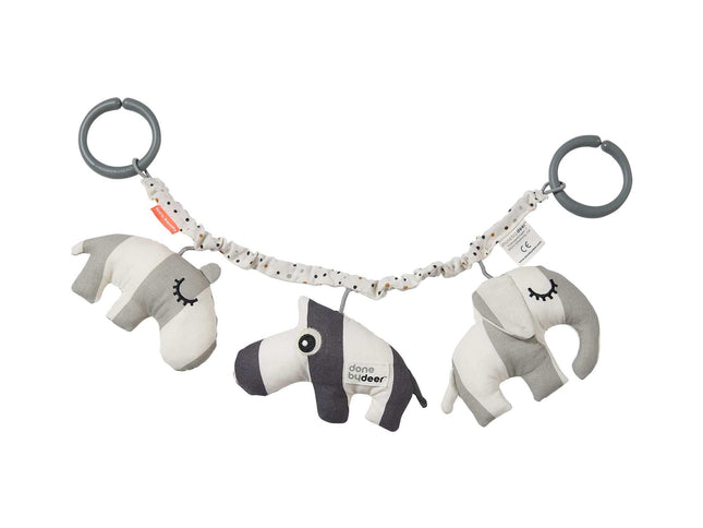 Done by Deer Pram Toy Deer Friends- Grey-1875027483896713216