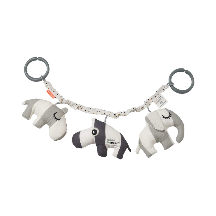 Done by Deer Pram Toy Deer Friends- Grey-1973194226225254400