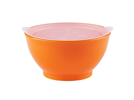 Elipse Kids Spill-Proof Anti-Slip Bowl Stage 1 8oz | Twin Pack with Lid Orange-1875027464745521154