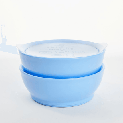 Elipse Kids Spill-Proof Anti-Slip Bowl Stage 3 12oz | Twin Pack with Lid Green-1875027469904515072