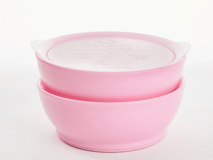 Elipse Kids Spill-Proof Anti-Slip Bowl Stage 3 12oz | Twin Pack with Lid Yellow-1875027470659489792