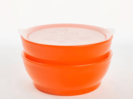 Elipse Kids Spill-Proof Anti-Slip Bowl Stage 3 12oz | Twin Pack with Lid Yellow-1875027470659489793