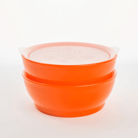 Elipse Kids Spill-Proof Anti-Slip Bowl Stage 3 12oz | Twin Pack with Lid Yellow-1875027470659489793