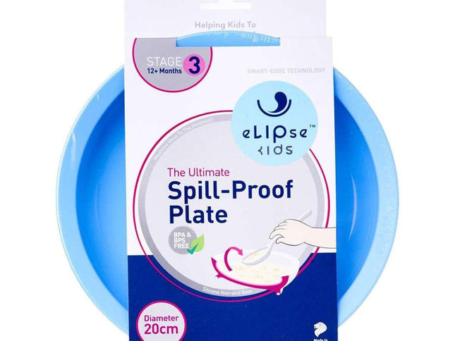 eLIPse Kids Spill-Proof Plate Orange-1875027416397778944