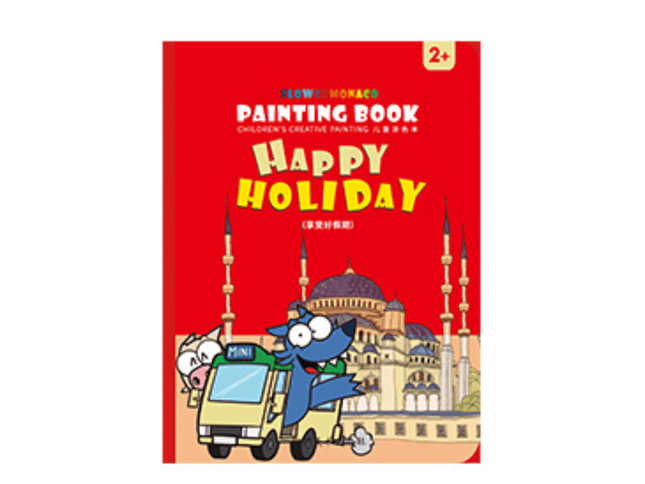 Flower Monaco Colouring Book Happy Holiday-1875027534555516929