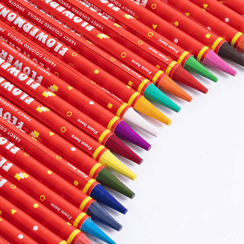 Flower Monaco Fancy Colour Pencils ?Wood Free)-1875027525999136769