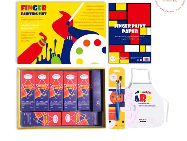 Flower Monaco Finger Paint Set-1875027507015716864