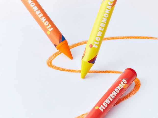 Flower Monaco Palmy Crayons 16 Colours-1875027530323464193