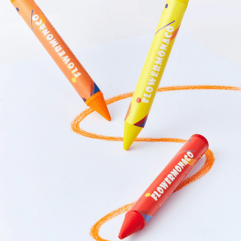 Flower Monaco Palmy Crayons 16 Colours-1875027530323464193